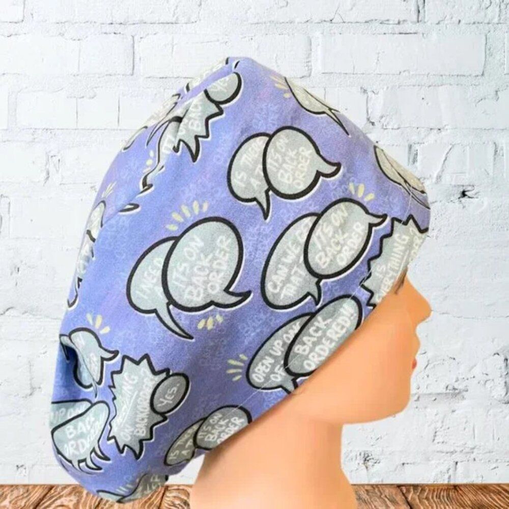 It's on Back Order Euro Scrub Cap Hat Surgery Nursing Pharmacy